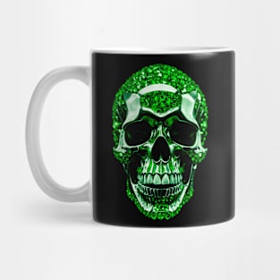 Diamond Skull | Luxury Skull | Green Skull | Wealth Skull Mug